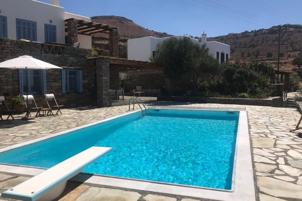 Sunset Villa With Swimming Pool At Tzia Ligia  Exterior photo