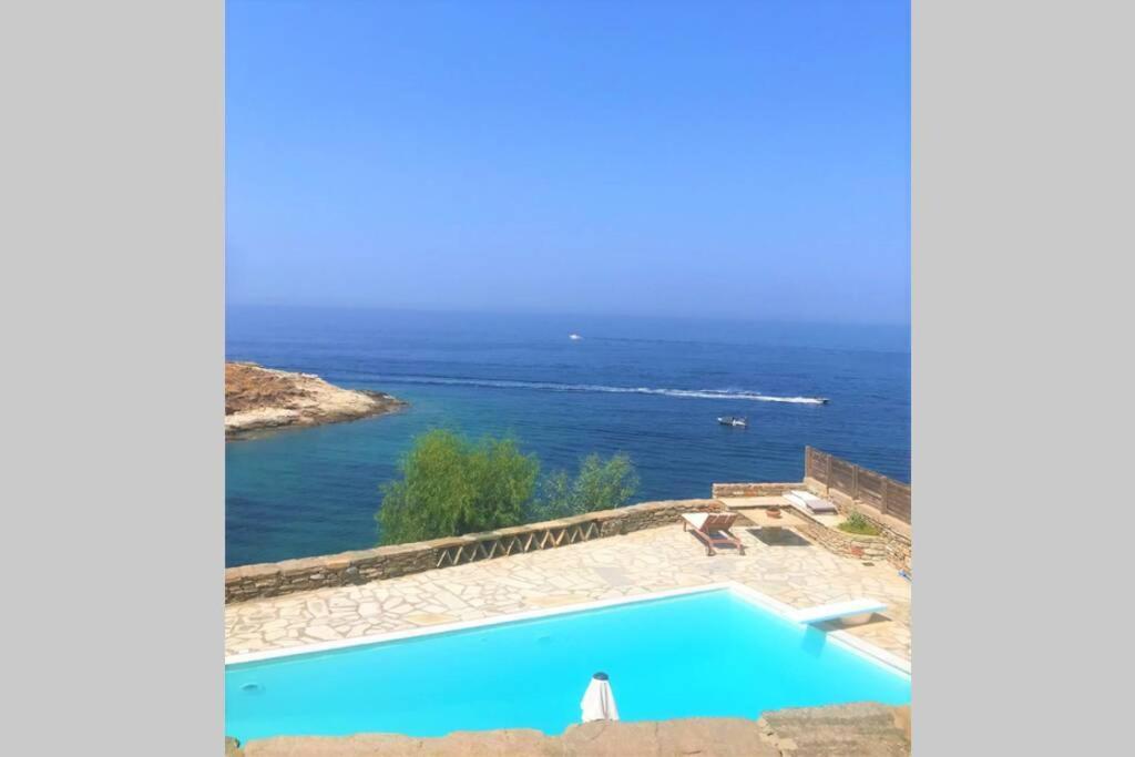 Sunset Villa With Swimming Pool At Tzia Ligia  Exterior photo